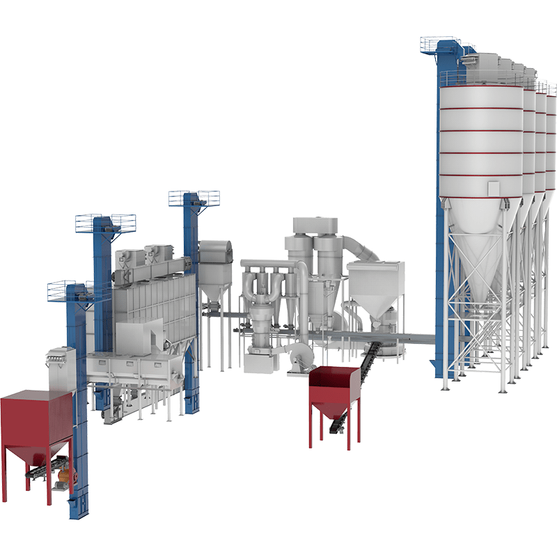高比表面(miàn)積氫氧化鈣(gài)生産線